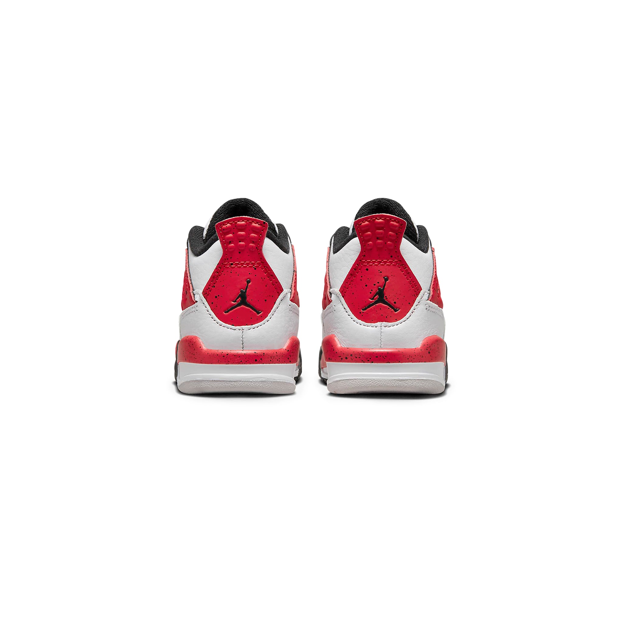 Back view of Air Jordan 4 Retro Red Cement (2023) (TD) BQ7670-161